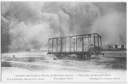 AK, Hoboken - Anvers, Antwerpen, OT Hoboken, Industrieunfall, Version 2, um 1900