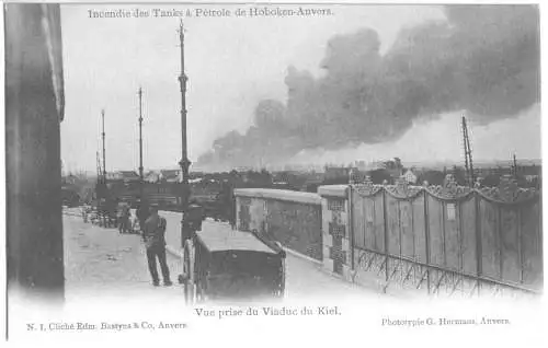 AK, Hoboken - Anvers, Antwerpen, OT Hoboken, Industrieunfall, Version 4, um 1900