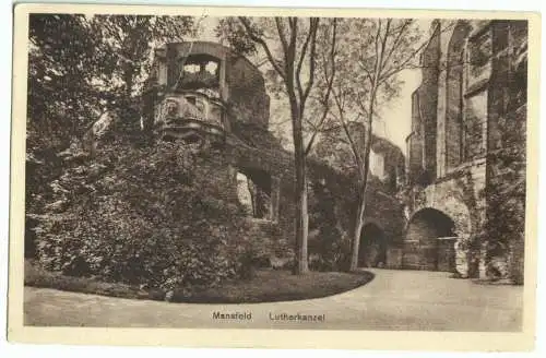 AK, Mansfeld, Lutherkanzel, um 1927