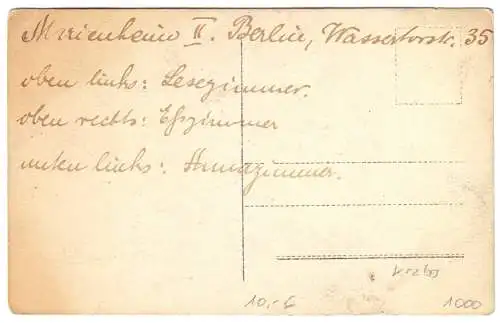 AK, Berlin Kreuzberg, Marienheim II, Wassertorstr. 35, Echtfoto, um 1920