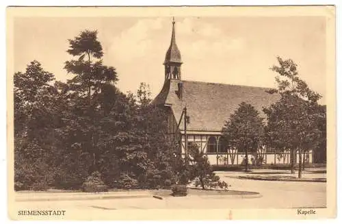 AK, Berlin Siemensstadt, Kapelle, um 1926