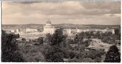 AK lang, Panoramakarte, Potsdam, Areal um die Lange Brücke, Echtfoto, 1963