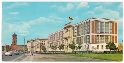 AK lang, Panoramakarte, Berlin Mitte, Staatsratsgebäude, 1966