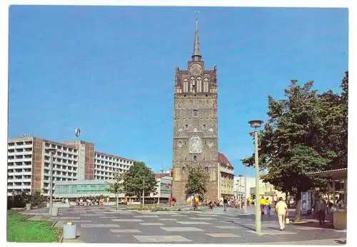 AK Großformat, 21 x 15 cm, Rostock, Areal am Kröpeliner Tor, 1980