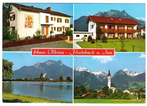 AK, Flintsbach am Inn, Haus Albina, Ahornweg 5, vier Abb., 1978