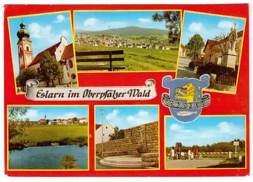 AK, Eslarn Opf., sechs Abb., gestaltet, 1971