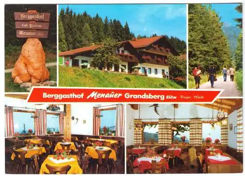AK, Schwarzach, Berggasthof Menauer, sechs Abb., um 1982