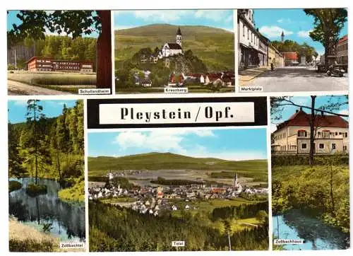 AK, Pleystein Opf., sechs Abb., um 1970