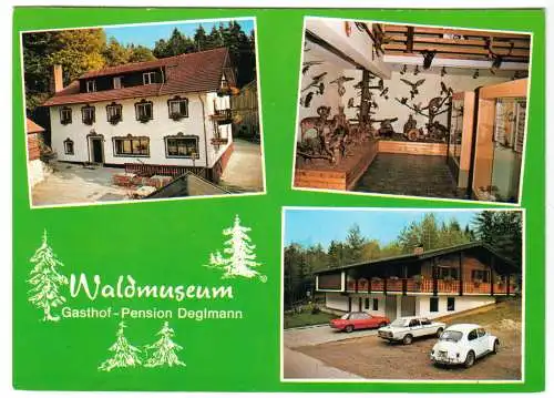 AK, Furth i. Wald, Waldmuseum, Gasthof - Pension, drei Abb., gestaltet, um 1980