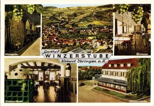 AK, Ihringen am Kaiserstuhl, Hotel - Restaurant Winzerstube, fünf Abb., 1972