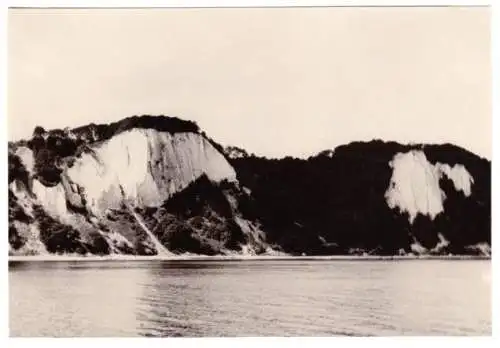 Echtfoto 1930, 11 x 15,5 cm, Sassnitz Rügen, Bl. a. d. Königstuhl von See, 1930