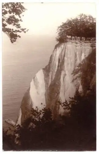 AK, Sassnitz Rügen, Blick zum Königsstuhl, Echtfoto 1933