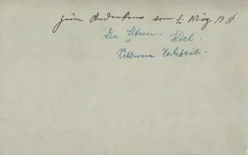 Kabinettfoto im Format 10,5 x 16,5 cm, Ehepaar bei Silberhochzeit, Kiel 1918
