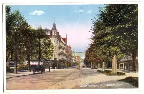 AK, Bad Nauheim, Partie in der Parkstr., 1920