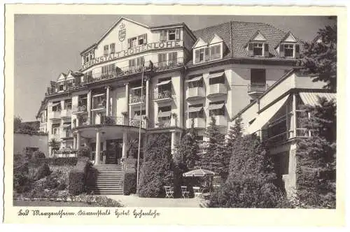 AK, Bad Mergentheim, Kuranstalt Hotel Hohenlohe, 1941