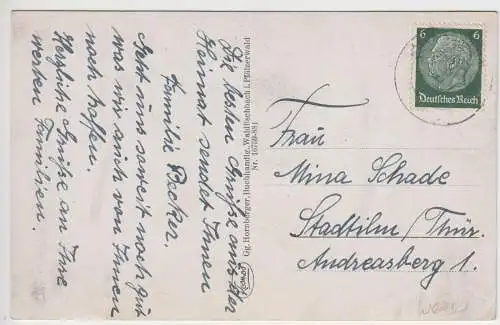 AK, Waldfischbach i. Pfälzerwald, Gesamtansicht, um 1940