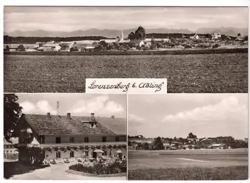 AK, Lorenzenberg b. Aßling, drei Abb., 1963