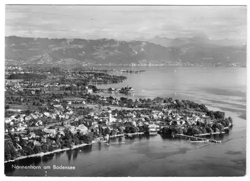 AK, Nonnenhorn am Bodensee, Luftbildansicht, Version 2, um 1967