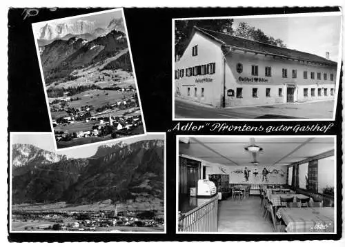 AK, Pfronten im Allgäu, Gasthof "Adler", vier Abb., um 1965