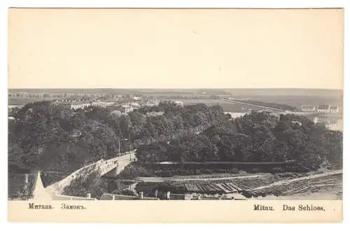 AK, Mitau, Jelgava, Lettland, Blick zum Schloß, um 1916