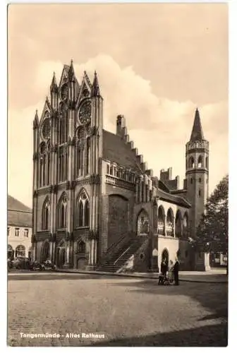 AK, Tangermünde, Altes Rathaus, 1958