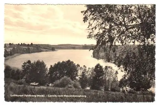 AK, Feldberg Meckl., Blick nach Carwitz vom Hauptmannsberg, 1959