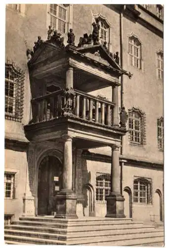 AK, Lutherstadt Wittenberg, Rathausportal, 1958
