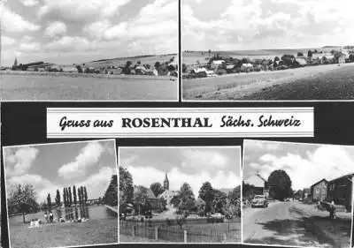 AK, Rosenthal, 5 Abb., u.a. Freibad, 1966