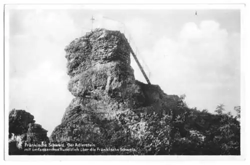 AK, Fränkische Schweiz, Der Adlerstein, 1933
