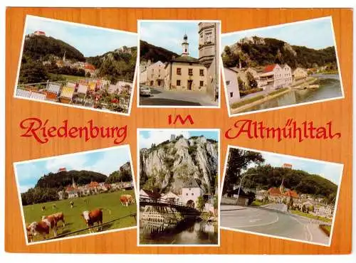 AK, Riedenburg im Altmühltal, sechs Abb., gestaltet, um 1980