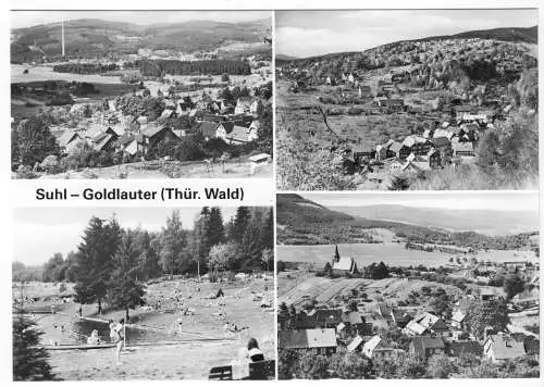 AK, Suhl - Goldlauter Thür. Wald, vier Abb., 1982