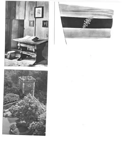 Mäppchen mit 10 kleinen Fotos, Eisenach, Wartburg, 1977