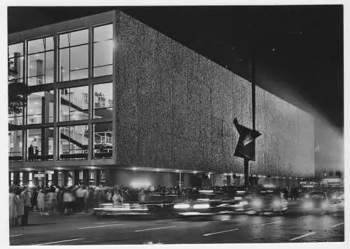 AK, Berlin Charlottenburg, Deutsche Oper, Nachtansicht, um 1963