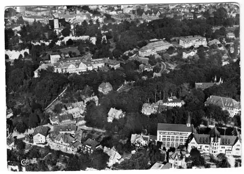 AK, Bethel b. Bielefeld, Teilansicht von Südwesten, Luftbildansicht, 1967