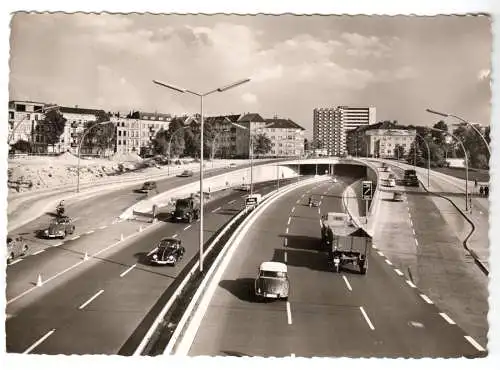 AK, Berlin Halensee, Stadtautobahn, 1959