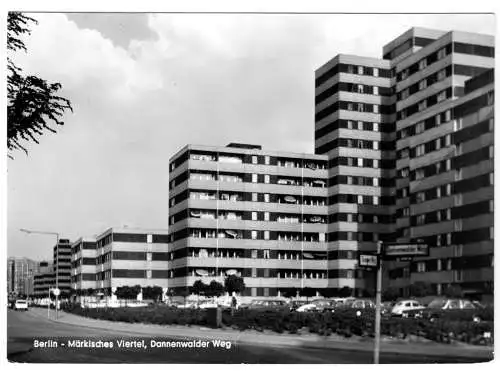 AK, Berlin Reinickendorf, Märkisches Viertel, Dannenwalder Weg, um 1970