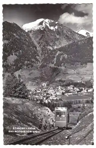 AK, Bad Hofgastein, Salzburg, Gesamtansicht mit Standseilbahn, 1965