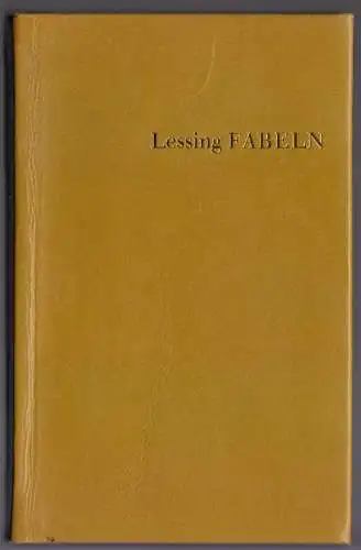 Lessing, Gotthold Ephraim; Der Rangstreit der Tiere, Fabeln, 1980