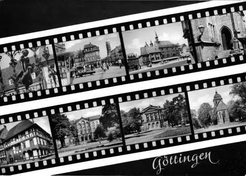 AK, Göttingen, acht Abb., gestaltet, 1979