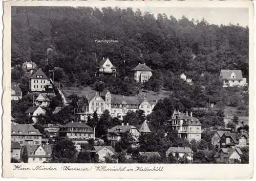 AK, Hann. Münden, Villenviertel am Kattenbühl, um 1952