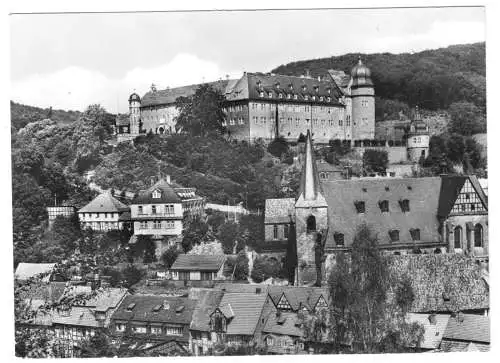 AK, Stolberg Harz, Teilansicht mit Blick zum Schloß, 1980