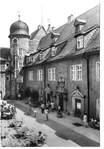 AK, Stolberg Harz, Schloß, Schloßhof, 1984