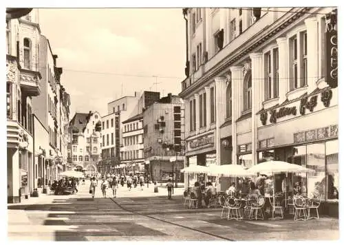 AK, Halle Saale, Partie auf der Klement-Gottwald-Str., 1976