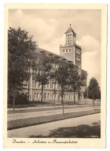 AK, Dresden, Arbeiter- und Bauern Fakultät, 1956
