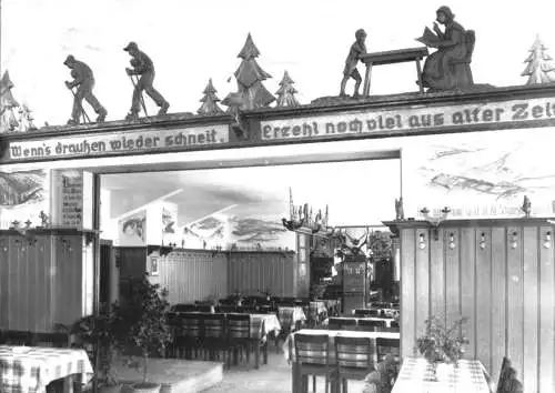 AK, Großrückerswalde, "Schindelbachmühle", Gastraum