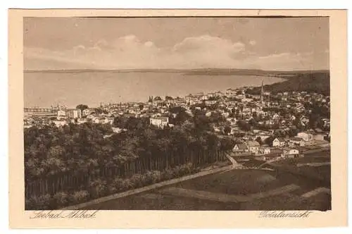 AK, Seebad Ahlbeck auf Usedom, Totalansicht, um 1930