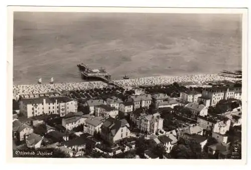 AK, Seebad Ahlbeck auf Usedom, Luftbildansicht , Landseite, 1941