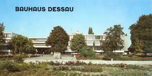 AK lang, Dessau, Bauhaus Dessau, 1989