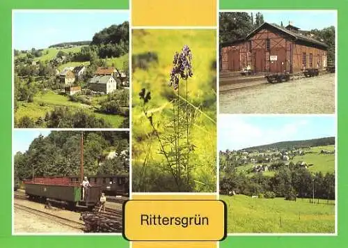 AK, Rittersgrün, Kr. Schwarzenberg, 5 Abb., 1985, V.2