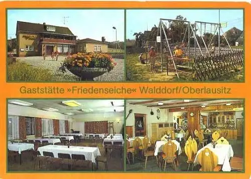 AK, Walddorf, Kr. Löbau, Gaststätte "Friedenseiche"